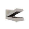 LAMELLA MINI bézs ágyneműtartós boxspring ágy 100x200