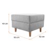 LOFT rózsaszín kárpitozott puff