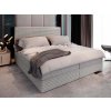SAMANA szürke kordbársony szövettel kárpitozott boxspring ágy 160x200