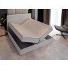 SAMANA szürke boxspring ágy 160x200 felnyitható ágyneműtartóval