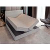SAMANA szürke boxspring ágy 180x200 felnyitható ágyneműtartóval