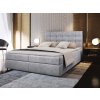 GLOS szürke boxspring ágy 180x200 bonell rugós matracokkal