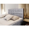 GLOS szürke boxspring ágy 140x200 Monolith szövettel kárpitozva