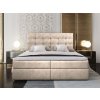 GLOS krémszínű boxspring ágy 140x200 bonell rugós matraccal