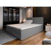 DASTOR szürke boxspring ágy 160x200 Bonell rugós matraccal