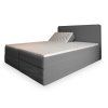 DASTOR szürke boxspring ágy 160x200 magas háttámlával