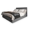 DASTOR szürke boxspring ágy 160x200