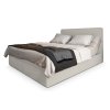 DASTOR szürkés-bézs boxspring ágy 140x200