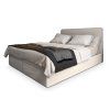 DASTOR krémszínű boxspring ágy 140x200