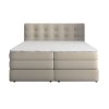 AREZI bézs boxspring ágy 140x200 lábakkal