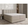 AREZI bézs boxspring ágy 140x200 ágyneműtartóval