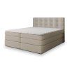 AREZI bézs boxspring ágy 160x200 ágyneműtartóval