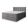 AREZI szürke boxspring ágy 180x200 magas steppelt háttámlával