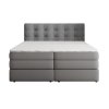 AREZI szürke ágyneműtartós boxspring ágy 180x200