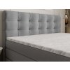 AREZI szürke boxspring ágy 180x200 lábakkal