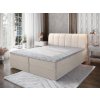 CEVANO krémszínű boxspring ágy 160x200 bonell rugós matracokkal