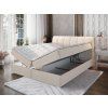 CEVANO krémszínű ágyneműtartós boxspring ágy 180x200