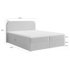 ARMELIN bézs boxspring ágy 140x200 méretei