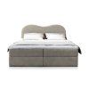 Fluvia N világosszürke boxspring ágy 180x200 ágyneműtartóval