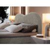 Fluvia N világosszürke boxspring ágy 180x200 puha háttámlával