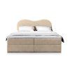 Fluvia N krémszínű boxspring ágy 180x200 magas ágytámlával