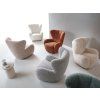 CIRO világosszürke modern relax fotel