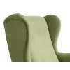 BJORN zöld füles fotel ergonomikus háttámlával