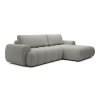 PASSO L alakú szürke ágyazható sarokkanapé