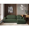 MODENZA zöld L alakú modern sarok ülőgarnitúra