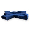 NOLA kék L alakú sarok ülőgarnitúra