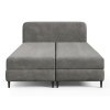 Boxspring ágy sötétszürke kivitelben