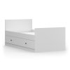 OLAFI fehér egyszemélyes ágy 90x200