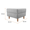 A Loft puff méretei