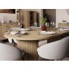 Ovalio cremona tölgy asztal 100x75 bővíthető asztallappal
