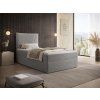 Seleno 90x200 boxspring ágy - világosszürke