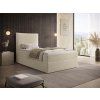Boxspring ágy ágyneműtartóval és magas ágytámlával