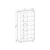 Magas polcos szekrény 98x201x39 cm Yasumi