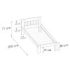 Egyszemélyes ágy 80x200 Dubhe